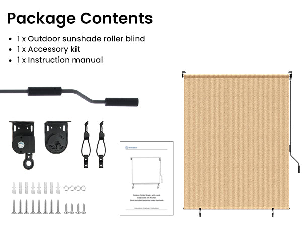 This outdoor shade window reduces indoor heat and glare.