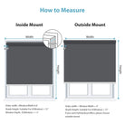 How to measure blackout cord roller shades