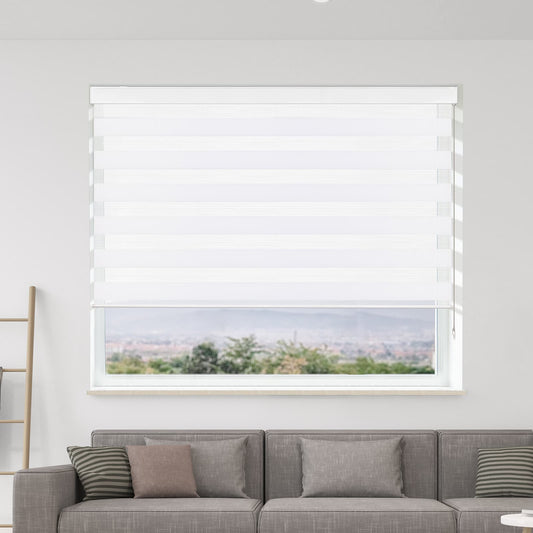 Grandekor light filtering zebra double roller shades