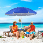 Grandekor Travel Beach Umbrella: Portable Shade with Built-in Table