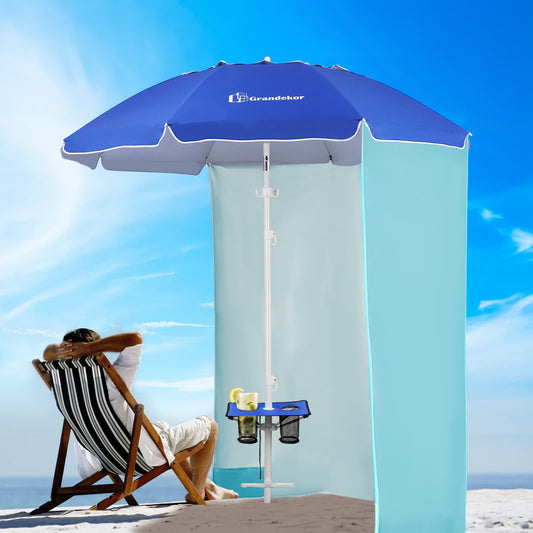 Grandekor beach umbrella in sand