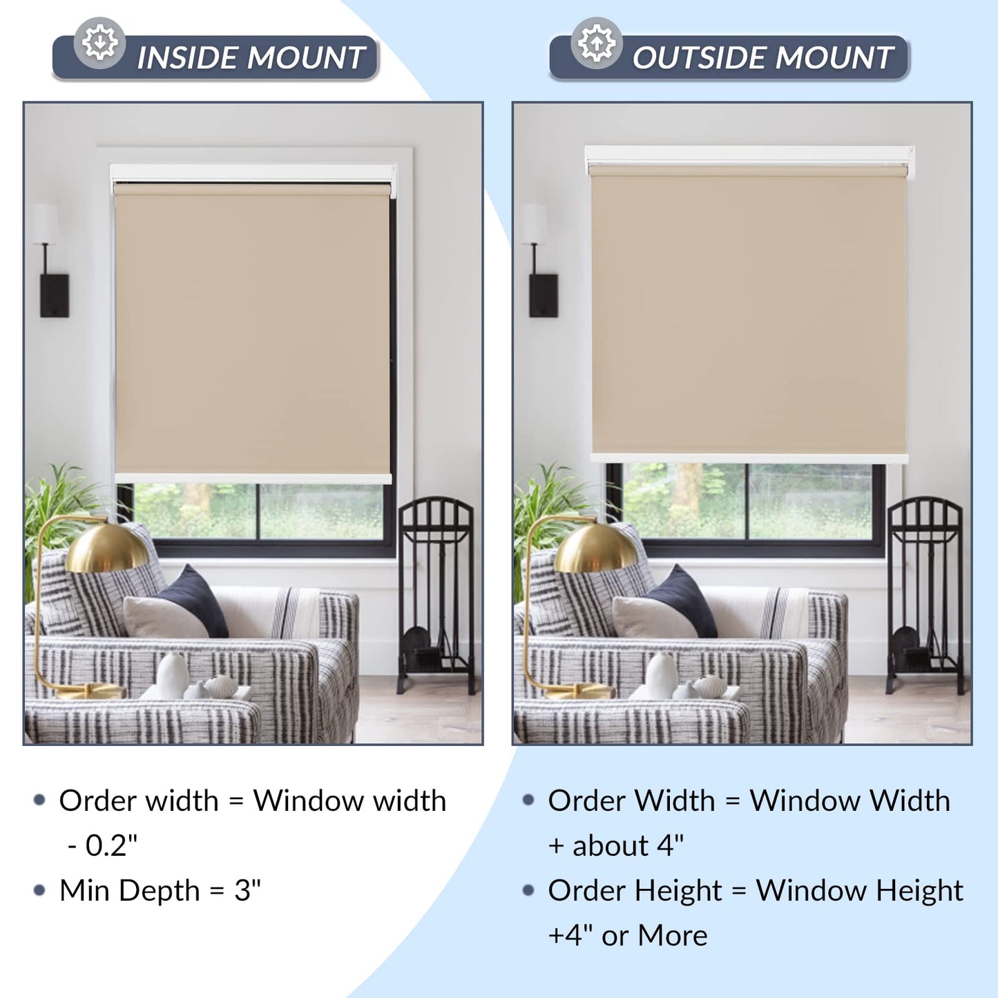 Motorized | Light Filtering | Rechargeable | Roller Shades | Customizable