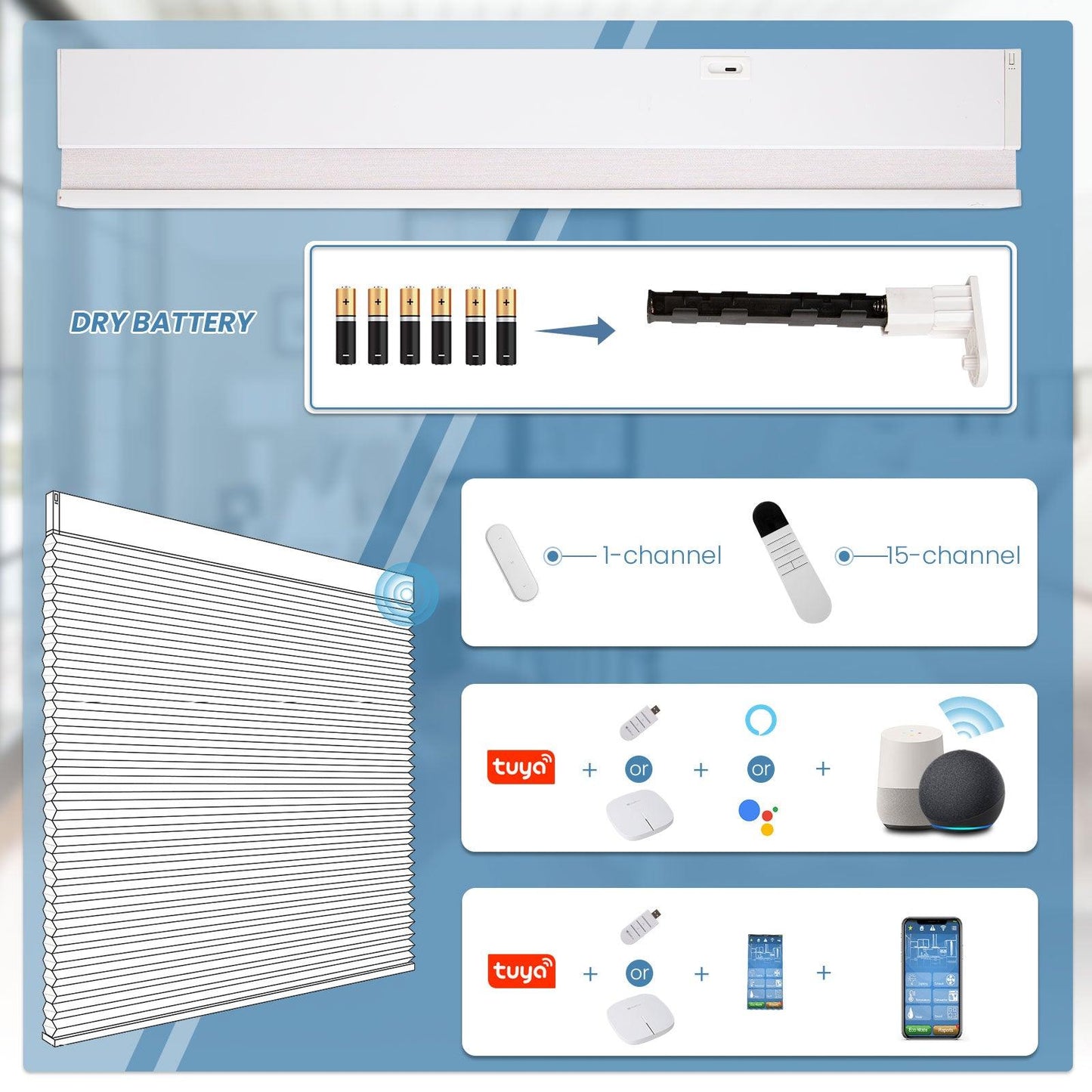 Grandekor-K100 Light Filtering Cellular Shades