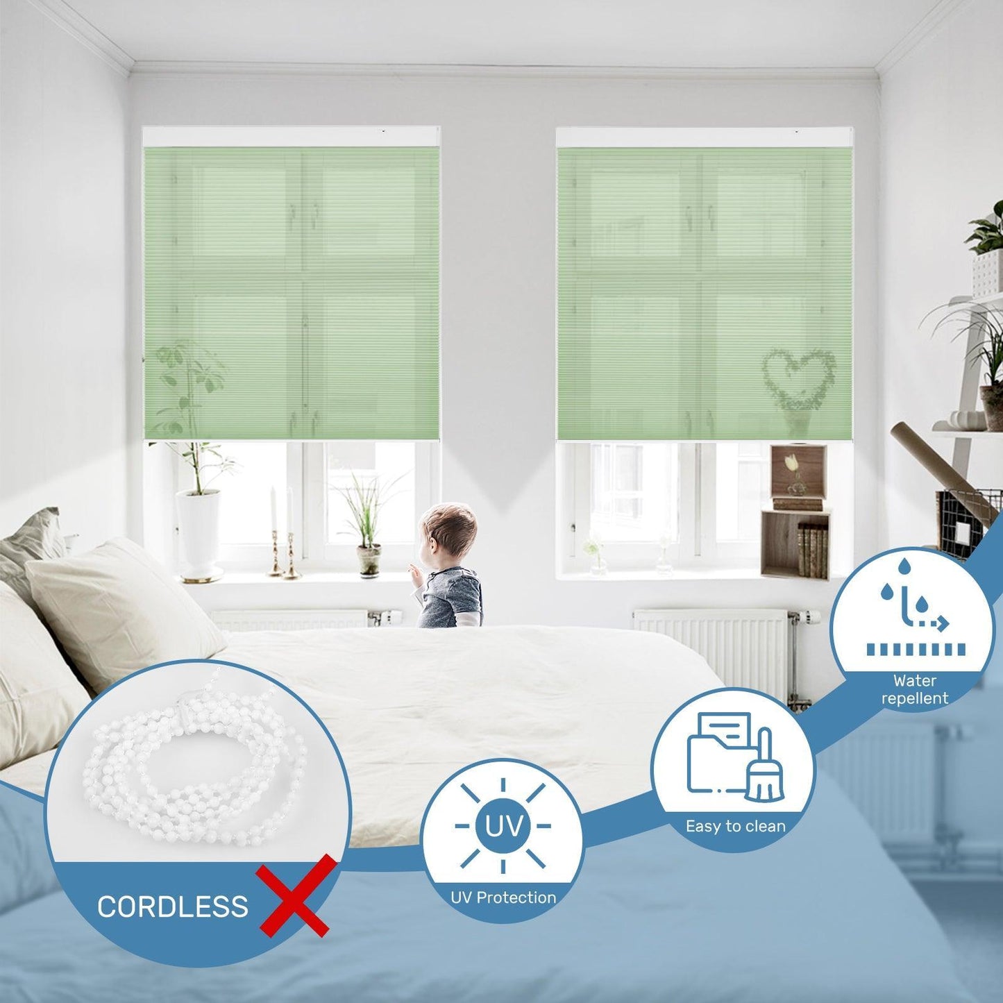 Grandekor-K100 Light Filtering Cellular Shades