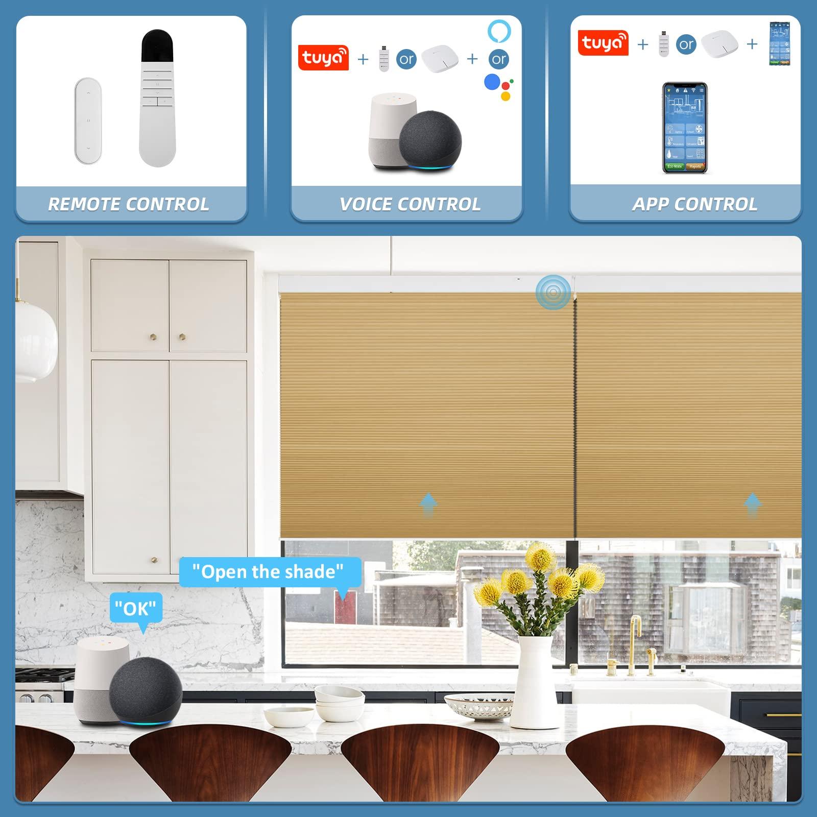 rechargeable and solar powered motorized blinds with remote control