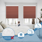 motorized light blocking honeycomb shades with remote control