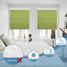 Motorized cellular shades remote and alexa controlled blinds