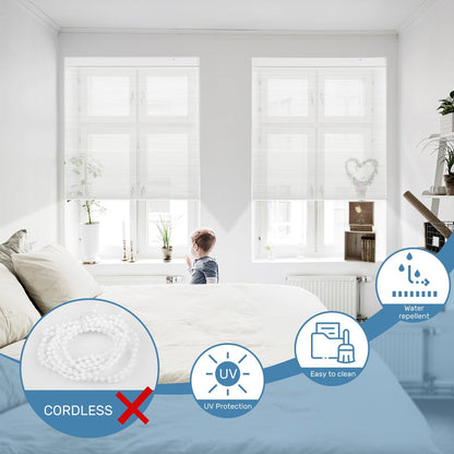 motorized light filtering honeycomb shades with alexa control