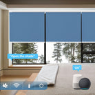 voice control motorized roller shades for windows