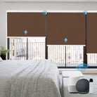 living room roller blinds with motorized control