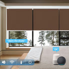 voice control motorized roller shades for windows