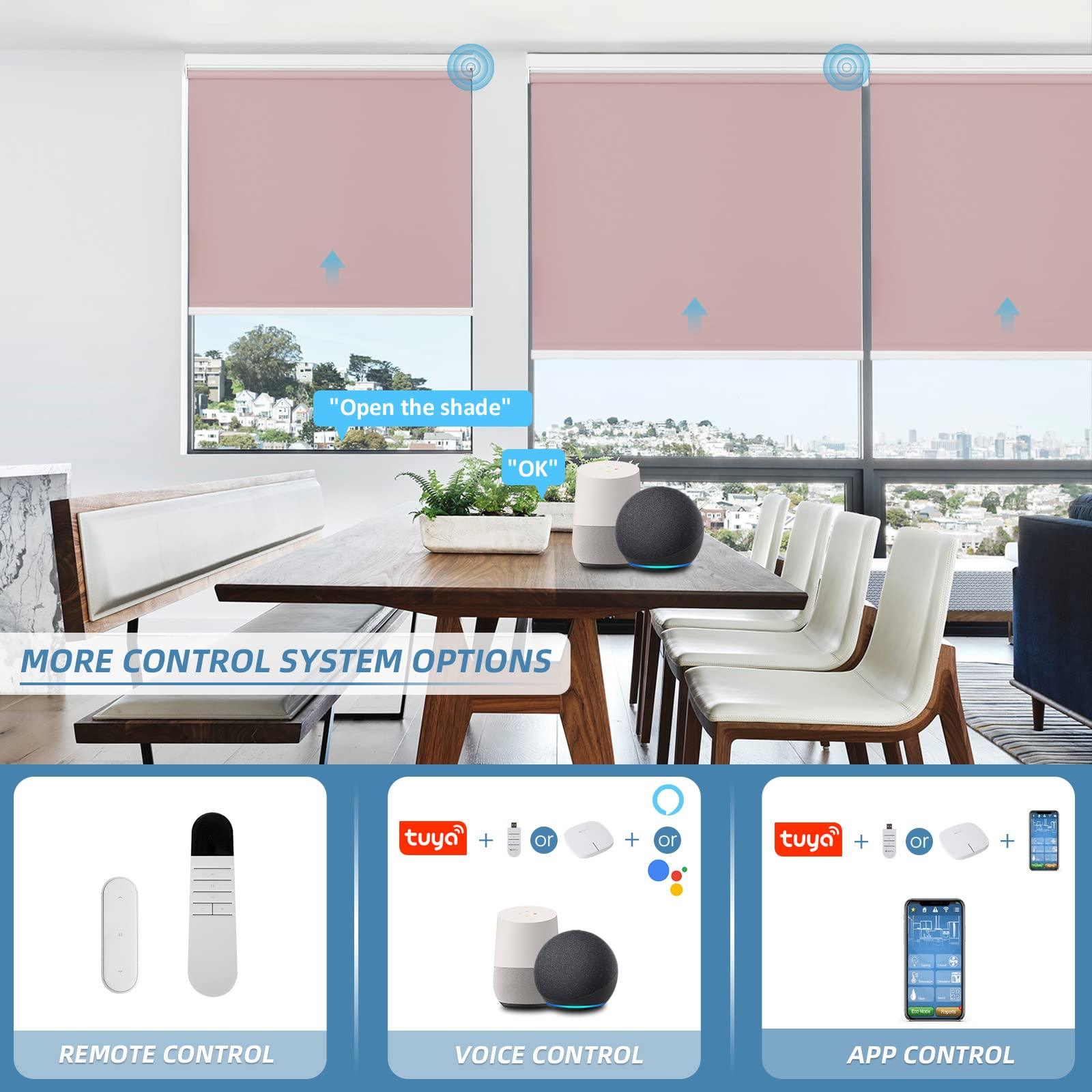 roller shades with remote control, App control and voice control