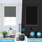 motorized rolling shades light blocking motorized blackout curtains with smart control