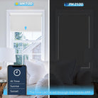 motorized rolling shades light blocking motorized blackout curtains with smart control