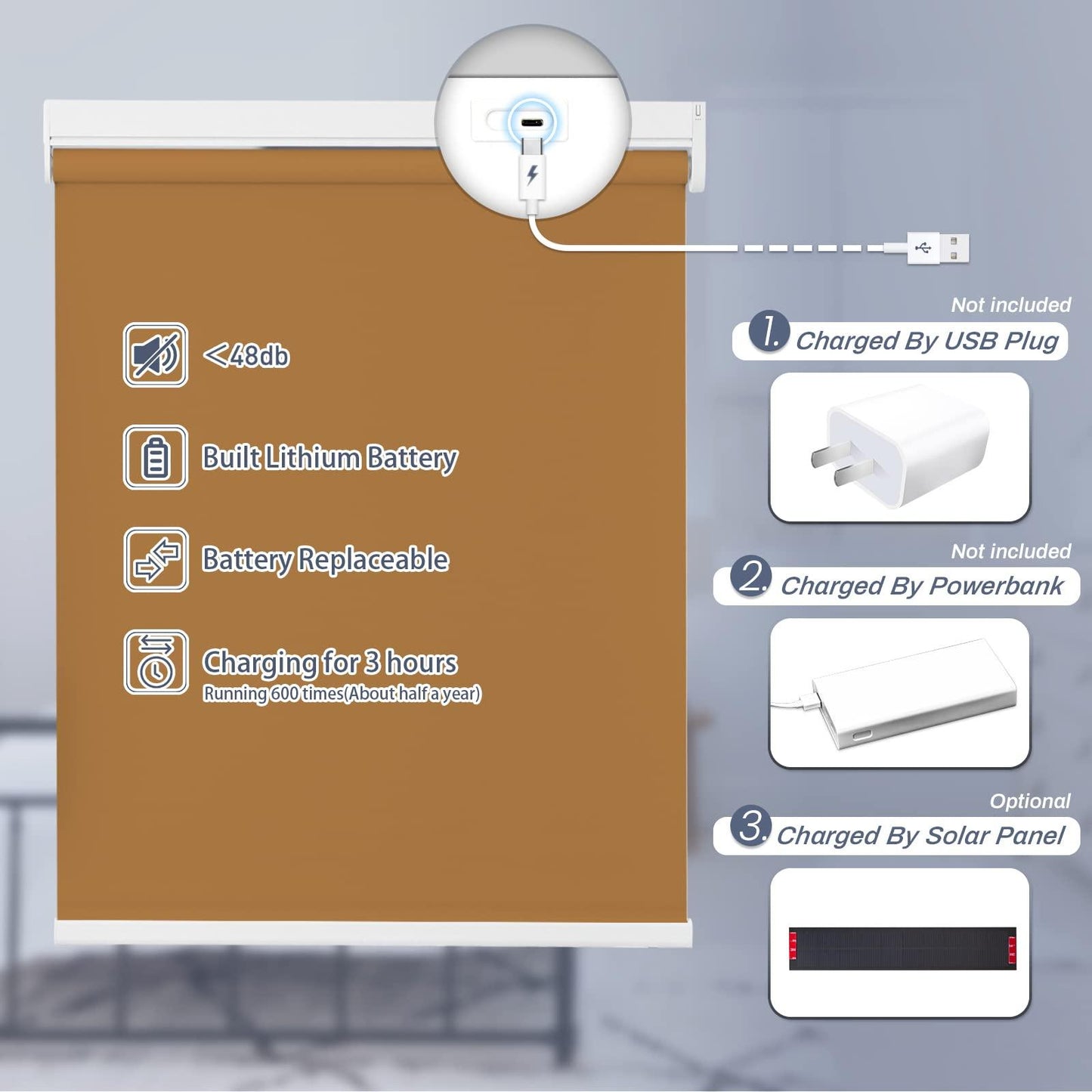 Grandekor-M130/M330 Light Filtering Roller Shades