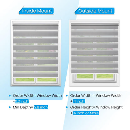 Grandekor-M130/M330 Light Filtering Zebra Shades