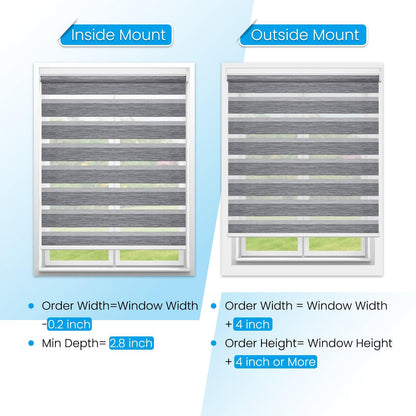 Grandekor-M130/M330 Light Filtering Zebra Shades