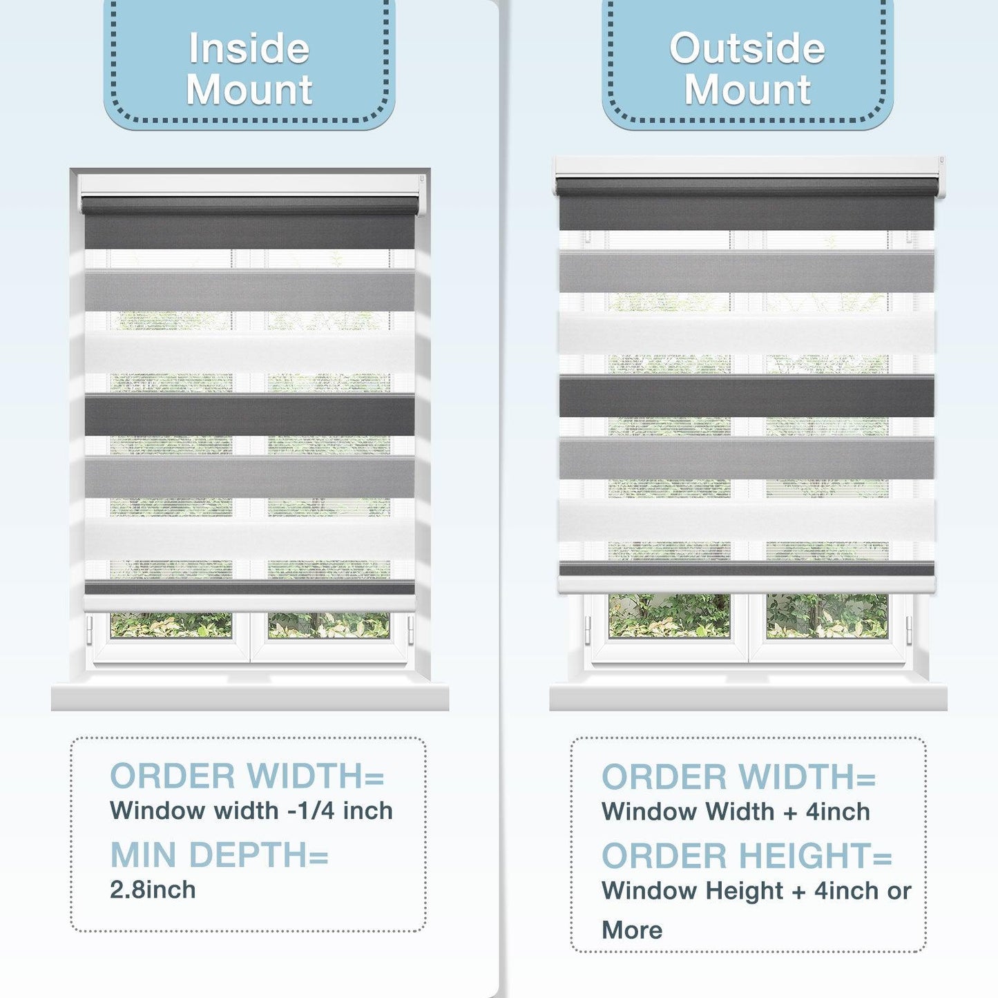 smart layered shade measurement