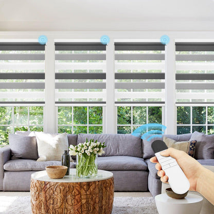 light filtering zebra smart blinds with alexa control