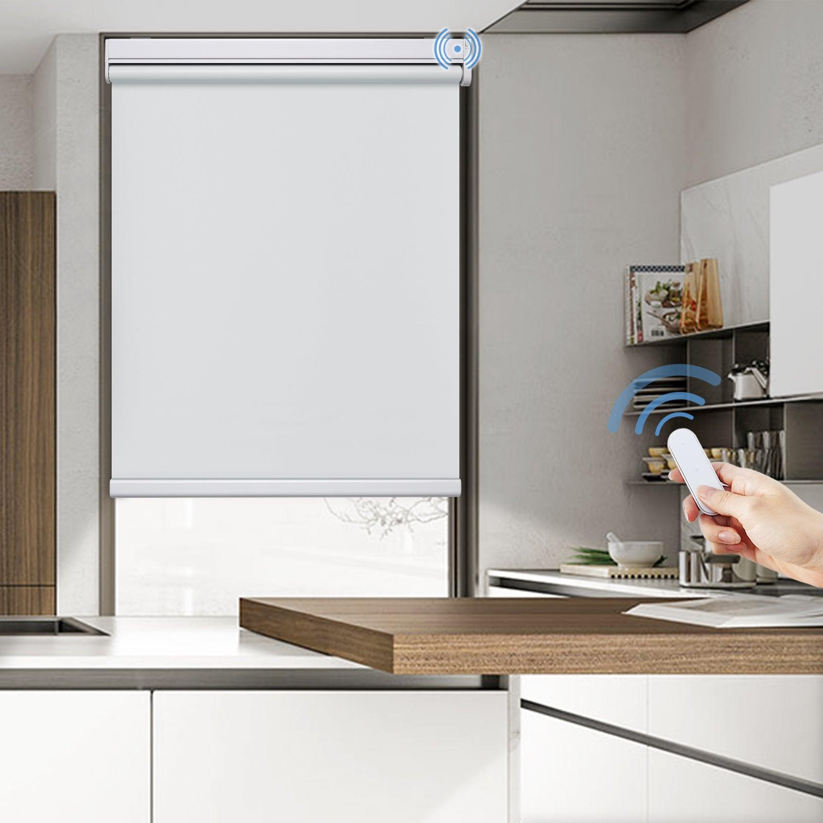 kitchen blinds with remote control, alexa controlled window shades