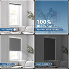 blackout roller shades with motorized control