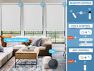 roller shades with remote control, App control and voice control