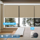 voice control motorized roller shades for windows