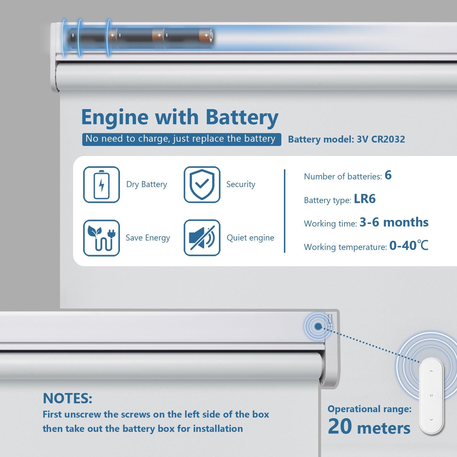 Motorized blinds battery operated roller shades