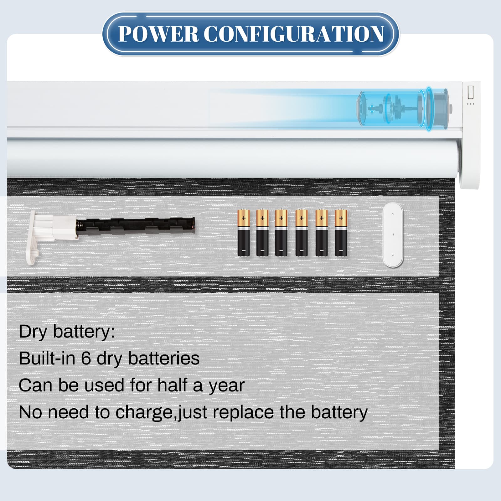 battery operated remote control window shades