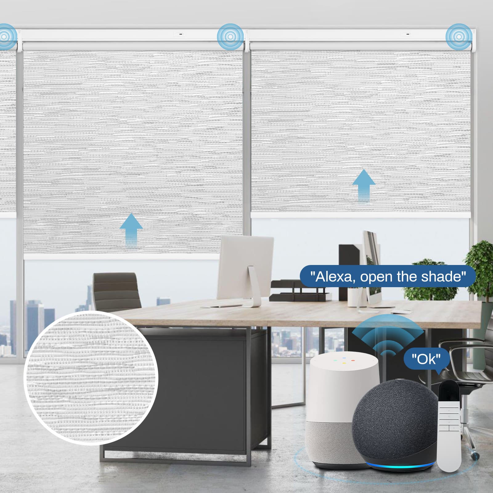 motorized shades that work with alexa