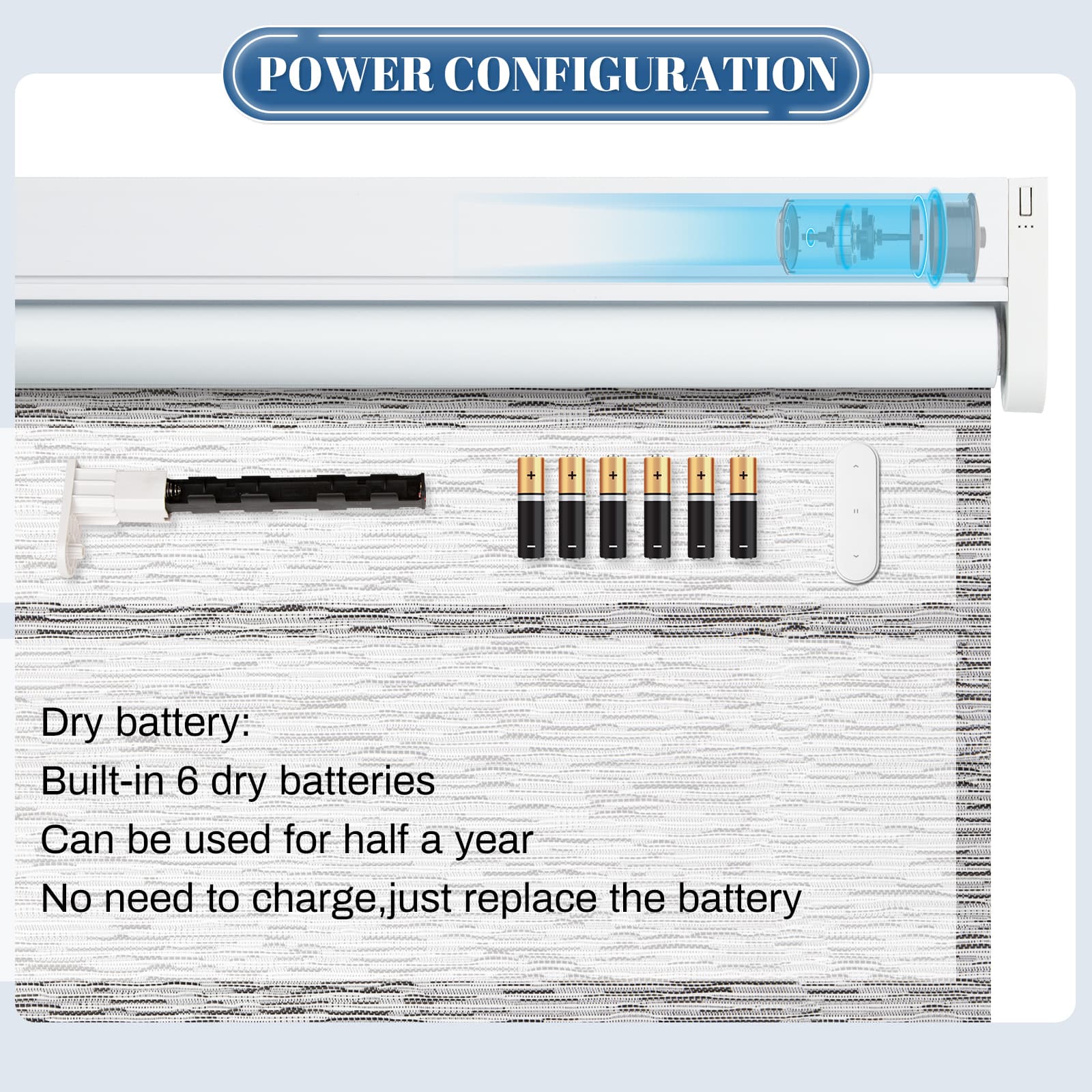 battery operated remote control window shades