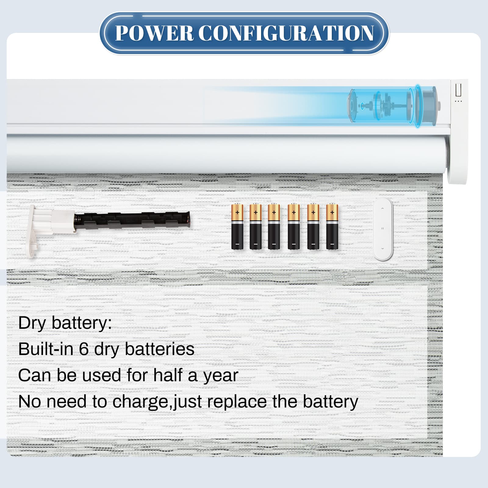 battery operated remote control window shades