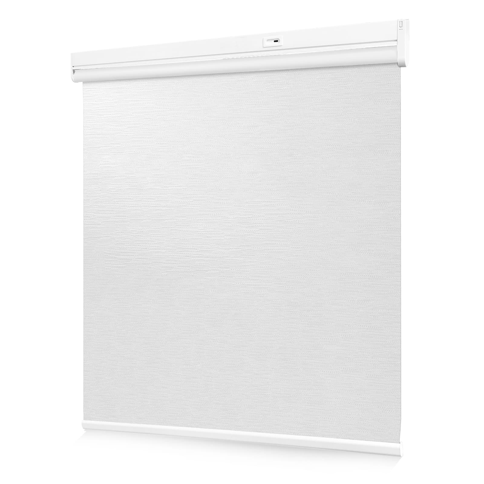 motorized textured window shades with smart control