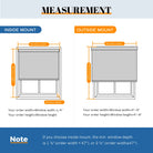 cellular shades outside mount and inside mount measurement