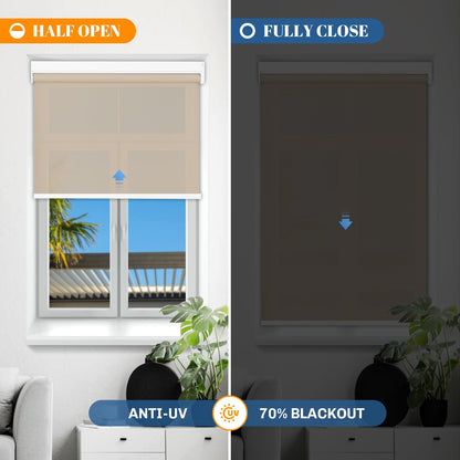 automatic indoor blinds with anti-uv and light filtering