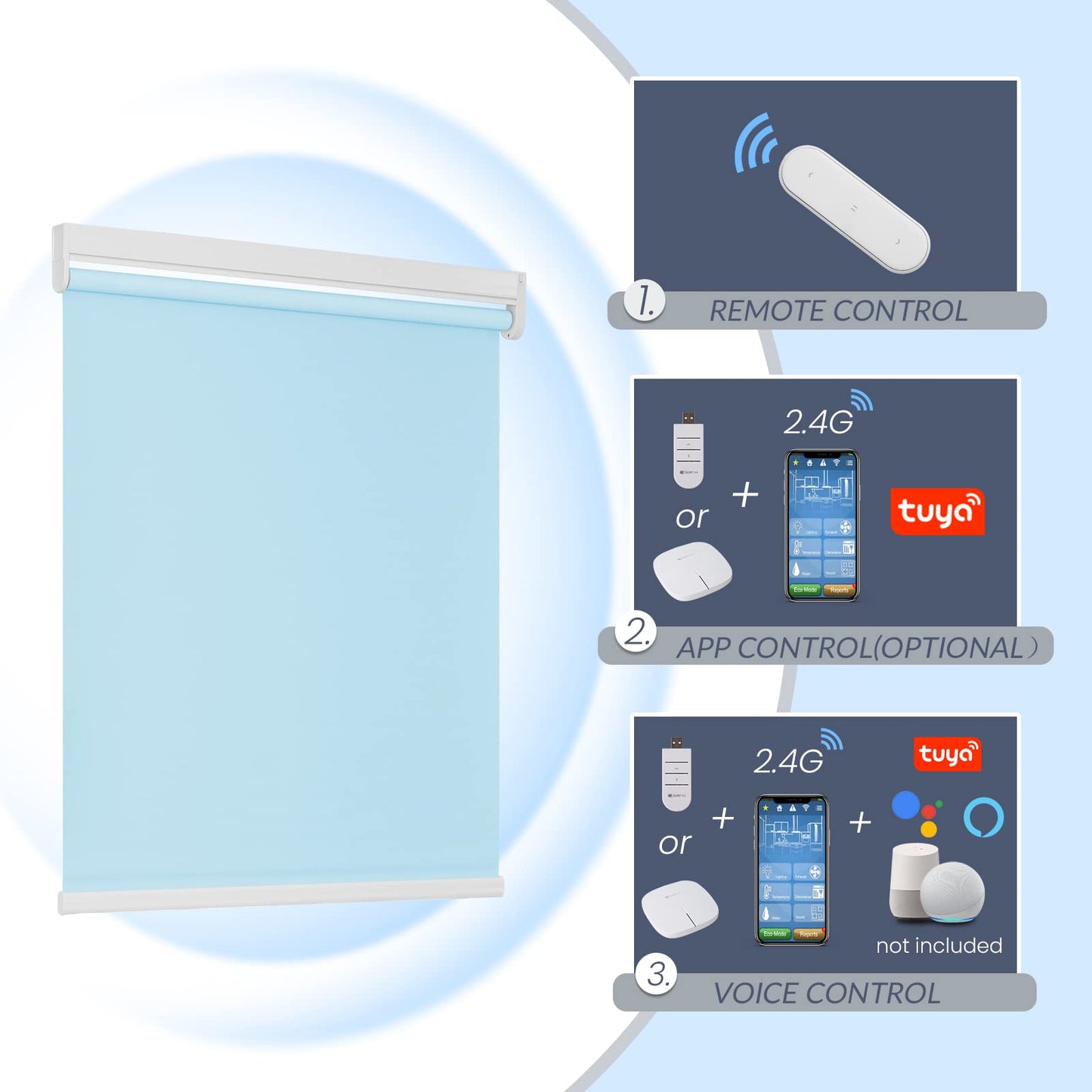 Motorized | Light Filtering | Rechargeable | Roller Shades | Customizable