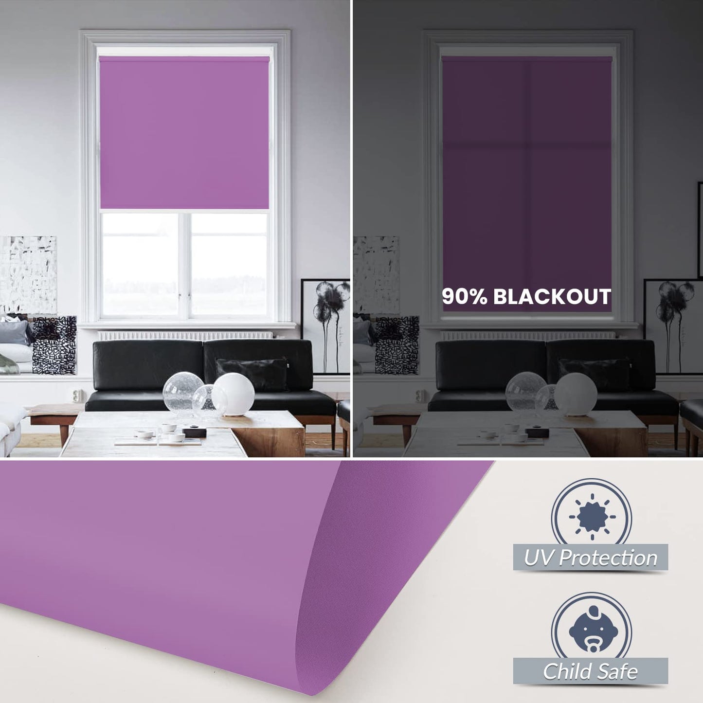 Motorized | Light Filtering | Rechargeable | Roller Shades | Customizable